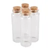 Opslagflessen Groothandel 24 stuks 45 ml 30 90 mm Glas met kurk stopkruidcontainer Jars flesjes voor bruiloft cadeau