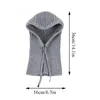 Schals Mode Y2k Frauen Gestrickte Balaclava Cap Winter Outdoor Unisex Männer Warme Ohr Protecton Schal Wolle Pullover Snood Hut Kragen motorhaube