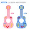 Yemek takımı setleri BPA ücretsiz çiğneme oyuncak kabartma bebek ağrısı boğazlı diş etleri gitar bebek dişleri silikon teether