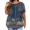 Camicette da donna Top da donna Camicie a maniche corte O Neck Tunica Summer Lace T