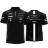 T-shirty mężczyzn 2023 Summer New Aston Martin Team Team Men and Women's T-shirt F1 Formuła 1 Entuzjaści wyścigów oddychających Szybki suchy krótki rękaw