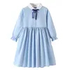 Clothing Sets Kids Girls 2pcs Clothes Set Autumn Winter Children Woolen Outwear Dress Vintage Outfits Years Teenager For 3-15 Yrs