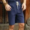 Shorts masculinos 2022 shorts de linho homens grandes altos verão plus size 6xl 7xl 8xl 9xl 10xl cintura elástica de linho casual bermuda machos de linho de linho l230520