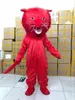 Costume de mascotte nouvelle haute qualité meilleure vente mousse ROUGE panthère dessin animé mascotte Costume noël déguisement Halloween mascotte