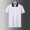 2023 Italie Marque designers polo shirt luxe t-shirts serpent abeille broderie florale mens polos High street fashion rayure polo imprimé T-shirt