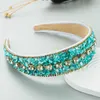 Other Crystal Women's Headband Trend Colorful Diamond Wide-brimmed Luxury Hairband Headwear Hair
