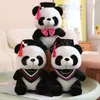 26 cm Cute Doctor Panda Peluche Kawaii Panda Bears con Doctorial Hat Plushie Doll Peluche Giocattolo per bambini Regalo di laurea