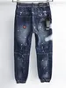 Dsquad2 dżinsy luksusowe designer dżinsowe dżinsy perforowane spodnie dsquare dżinsy swobodne modne spodnie dsquad2 Ubranie męskie rozmiar 28-38 A503