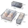 Storage Drawers Bra Boxes Underwear Clothes Organizer Der Nylon Divider Closet Foldable 6/7/11 Grids Separated Drop Delivery Home Ga Dhp2E
