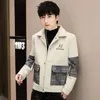 Herren Wollmischungen 3XL Mantel Herbst/Winter 2023 Wollstoff Casual Trend Kurzer Trench Teen Jacke