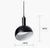 Lampes suspendues Fer Noir Gris Blanc Art Déco Lumière Pour Salon Salon Étude Led Lumières Lustre Avec E27 Ampoule