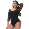 여자 셰이퍼 숙녀 섹시한 매끄러운 허리 트레이너 메쉬 모양들 배트 컨트롤 Fajas Colombianas Body Shaper 슬림 팔 바디 수트 슬리밍