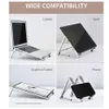 Stand Mini Laptop Holder Justerbar Portable Metal Phone Stand Support 3in1 Folderable Notebook Stand Holder för E1T7