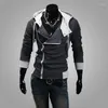 Hommes Hoodies Gothique À Capuche Chandail Veste De Mode Cardigan Jeunesse 2023 Slim Zipper Vêtements Personnalité Manteau