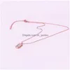 Collane con ciondolo Stile coreano Acciaio inossidabile Lettera inglese Conchiglia Collana con scritture quadrate Colore oro rosa Donna Festa femminile Gi Dhnip