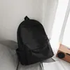 Schultaschen Koreanische Mode Student Schultasche Einfarbige Einfachheit Nylon Große Kapazität Reiserucksack Frauen Doppelte Schulter Laptoptasche