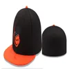 Unisex gemonteerde hoeden maat platte bal baskball hoed Alle teamlogo -logo -ontwerper snapbacks passen platte hoed volwassen borduurwerk verstelbare basketbal voetbal petten sport mesh cap