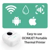 Printers OCINKJET X5 Portable Thermal Printer Mini Wireless Bluetooth Pocket Label Notes Printer 57mm For Home and Office Android IOS
