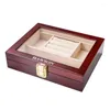 Jewelry Pouches Luxury Box High Quality Wooden Cufflinks For Personal Gift Packing