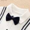ネクタイ付きロンパーズベビーコスチューム2021男の子ロンパー服男性新生児用紳士服t230529