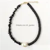 Gargantillas Gargantilla Encanto femenino Collar de perlas Piedra natural Sile Costura Diseño 2023 Moda Tendencia Cuello Joyería Viaje Vacaciones Boh Dhihb