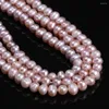 Perles Style perle d'eau douce naturelle en forme de pomme de terre en vrac 5-6 Mm pour la fabrication de bijoux Bracelet à bricoler soi-même collier accessoire