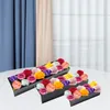 Vases Flower Vase Acrylic Long Rectangular Table Centerpiece For Flowers Black