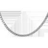 Kedjor Sterling Silver Necklace Sparkling ClaVicle Chain Luxury Zircon Choker för kvinnor Fina smycken Bröllop Födelsedagspresent Gord22