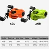 Accessories AGB/AGL Ultralight Fishing Left Right High Rating 6.5 1 5+1BB Carp Bait Ship Casting Reel Salt Water P230529