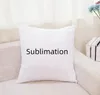 Sublimação Proga em branco Proda de sofá quadrado Abraços da almofada Capa de almofada Decoração caseira Capinho de travesseiro de soneca