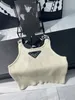 designer top tank top crop top designer kleding vrouwen t-shirt dameskleding Borduren Ruches Ruffle Bow Button Lace Print Strass Vest Yoga Tees Sheer Pailletten A1