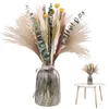 Dekorativa blommor 93 st multiduty present Natural Bouquet Home Decor Bekväm förvaring Diy Artificial Dried Blow Dry Pampas Gräs färgglada