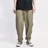 Herrbyxor Safari -stil! Multi-fickig lastbyxor Män förlorar raka casual baggy mens arbete duk