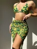 Schwimmen Tragen Allover Print Tanga Bikini Badeanzug Mit Kimono Sexy Brasilianische Bademode Frauen 2023 Baden Schwimmen Badeanzug Fa Beachwear AA230529