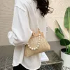 Evening Bags Multiple-Purpose Match Handmade Woven Straw Bag Crossbody And Shoulder Pearl Versatile Vacation Beach For Summer