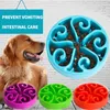 Tigela para cães Tigela para comida lenta para animais de estimação Tigela anti-asfixia Pomerânia Golden Retriever Tigela para arroz