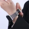 Milan Magnetic Suction dobrável fivela de malha de metal tiras de malha trançada pulseira de cinta ajustável para Apple Watch Series 3 4 5 6 7 8 Ultra 49mm 45mm 41mm para Samsung 20mm 22m