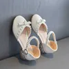 Sandales Filles Princesse Sandales 2023 Été Nouvelles Chaussures À Talons Hauts Mode Arc Enfants Sandales Fond Doux Enfants Sandales Antidérapantes R230529