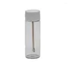 Opslagflessen 68 mm glazen fles snuff snuff snuffe kast sniffer bottlessnuff met metalen lepel kit