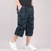 Shorts pour hommes 2023 culottes d'été pour hommes longues avec poches fermeture éclair militaire Cargo ponts tactiques courts pour hommes armée vert kaki