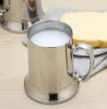 Bicchieri da vino OZ e OZ Forniture per birra a doppio strato in acciaio inossidabile Tazza da latte per caffè con coda di fiamma