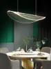 Hängslampor ledde restaurang ljuskrona modern matsal hängande lampor båge akryl konst hem dekoration belysning belysning
