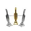 Tubos de fumantes fumam forma de troféu de metal premium foguete de alumínio Snuff sniffer dispensador nasal cuba de mão entrega h dhlev