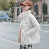 Women's Trench Coats Stand Collar Down Cotton Jacket Women Short Coat Autumn Winter Women's Padded Parkas Nice Female Loose Basic