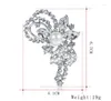Broches Broche Pin Strass Kristal Bloem Gesimuleerde Parels Voor Bruiloft Of Jurk Decoraties Bejeweled AD087