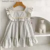 Rompers Newborn Toddler Baby Girls Stripe Jumpsuit Summer Sweet Fashion Baby Girls Sleeveless Kids Princess Dress Girls Sister Clothes T230529