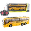 Electric RC Car 1 16 Radio Remote Control Bus 4ch Racing Model RC 27 MHz Lights Simulation School Tour Tournee voor kinderen 230529