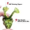 Baits Lures Biomimetic Frog Double Propeller Topwater Bait Silicone Thunderfrog Soft Artificial Follicle Device for Fishing Snake Head Bass P230525