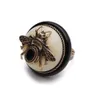 Solitaire Ring Amorita Boutique Vintage White Natural Agate Bee Design Party Ring 230529