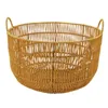 Basket Woven Basket Toys Storage Organizer Imitation Rattan Basket Laundry Basket Bins for Playroom Bathroom Nursery Dorm Toys